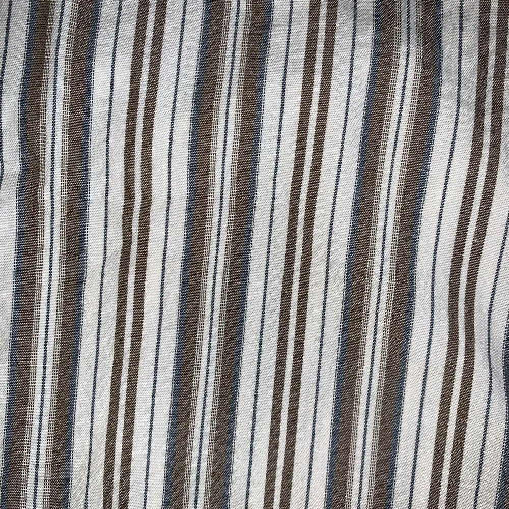 GAP Relaxed NWOT XXL Shirt Button Front Brown Whit - Picture 3 of 4